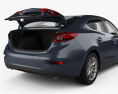 Mazda 3 (BM) sedan with HQ interior 2020 3d model