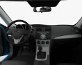 Mazda 3 US-spec hatchback  con interni 2009 Modello 3D dashboard