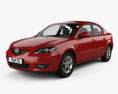 Mazda 3 세단 2009 3D 모델 