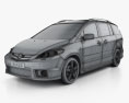 Mazda 5 Sport 2010 3D 모델  wire render