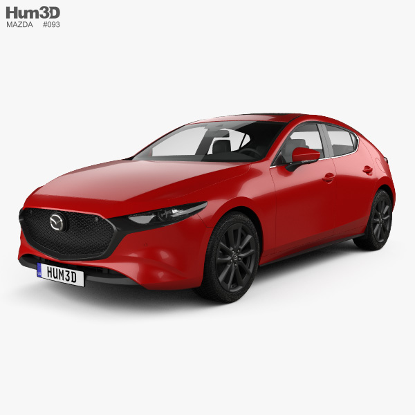 Mazda 3 hatchback 2023 3D model