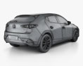 Mazda 3 해치백 2023 3D 모델 