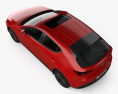 Mazda 3 hatchback 2023 Modello 3D vista dall'alto