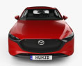 Mazda 3 해치백 2023 3D 모델  front view