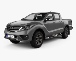 3D model of Mazda BT-50 Double Cab 2021