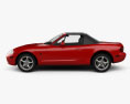 Mazda MX-5 convertible with HQ interior 2005 3d model side view