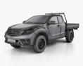 Mazda BT-50 Freestyle Cab Alloy Tray 2021 3D模型 wire render
