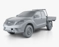 Mazda BT-50 Freestyle Cab Alloy Tray 2021 Modelo 3D clay render