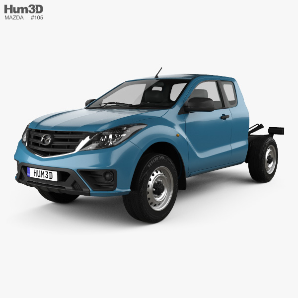 Mazda BT-50 Freestyle Cab Chassis 2021 3D-Modell