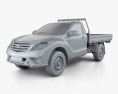 Mazda BT-50 Single Cab Alloy Tray 2021 3d model clay render