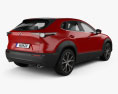 Mazda CX-30 з детальним інтер'єром 2022 3D модель back view