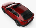 Mazda CX-30 з детальним інтер'єром 2022 3D модель top view