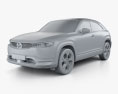 Mazda MX-30 2023 3d model clay render