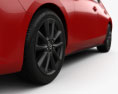 Mazda 3 hatchback con interni e motore 2023 Modello 3D