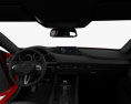 Mazda 3 hatchback con interni e motore 2023 Modello 3D dashboard