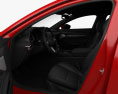 Mazda 3 해치백 인테리어 가 있는 와 엔진이 2023 3D 모델  seats
