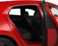 Mazda 3 hatchback con interni e motore 2023 Modello 3D