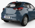 Mazda 2 hatchback 2022 3d model