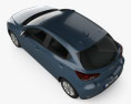Mazda 2 掀背车 2022 3D模型 顶视图