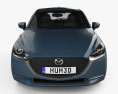 Mazda 2 해치백 2022 3D 모델  front view