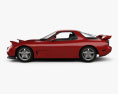 Mazda RX-7 with HQ interior 1992 3d model side view