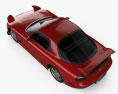 Mazda RX-7 HQインテリアと 1992 3Dモデル top view
