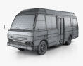 Mazda T3500 Mini バス 1996 3Dモデル wire render