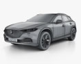 Mazda CX-4 2023 3D模型 wire render
