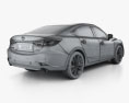Mazda 6 세단 인테리어 가 있는 2021 3D 모델 