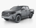 Mazda BT-50 Double Cab 2022 3d model wire render