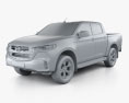 Mazda BT-50 Double Cab 2022 3d model clay render