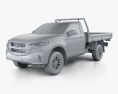 Mazda BT-50 シングルキャブ Alloy Tray 2023 3Dモデル clay render