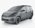 Mazda VX-1 2020 3D模型 wire render