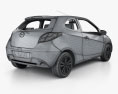 Mazda 2 3도어 인테리어 가 있는 2013 3D 모델 