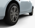 Mazda 2 3 portes avec Intérieur 2013 Modèle 3d
