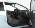 Mazda 2 трехдверный с детальным интерьером 2013 3D модель