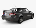 Mazda 6 Sport US-spec sedan 2007 Modèle 3d vue arrière