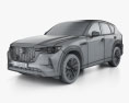 Mazda CX-60 Homura 2024 3Dモデル wire render