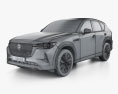 Mazda CX-60 Takumi 2024 3D模型 wire render