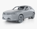 Mazda MX-30 con interior 2023 Modelo 3D clay render