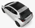 Mazda 2 гибрид 2023 3D модель top view