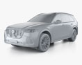 Mazda CX-70 G 2024 3Dモデル clay render