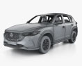 Mazda CX-5 with HQ interior 2024 3d model wire render