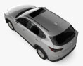 Mazda CX-5 з детальним інтер'єром 2024 3D модель top view