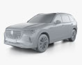 Mazda CX-80 Takumi 2022 3D-Modell clay render