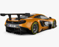 McLaren 650S GT3 2017 3D模型 后视图