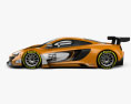 McLaren 650S GT3 2017 3D-Modell Seitenansicht