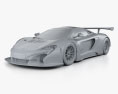 McLaren 650S GT3 2017 3D модель clay render