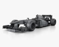 McLaren MP4-28 2013 3D模型 wire render