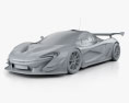 McLaren P1 GTR 2017 Modelo 3D clay render